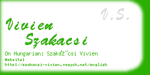 vivien szakacsi business card